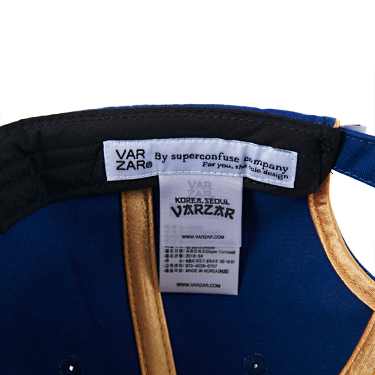 VARZAR - LOGO BALL CAP BLUE【VZR4-0001】