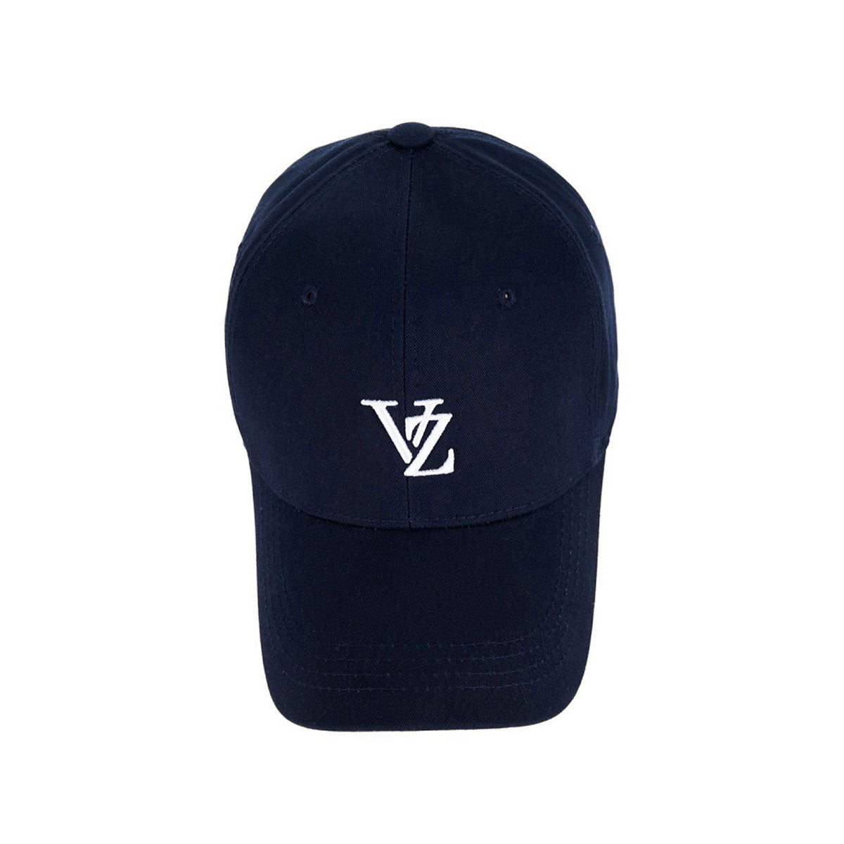 VARZAR - 3D MONOGRAM LOGO OVER FIT BALL CAP NAVY【VZR4-0002】