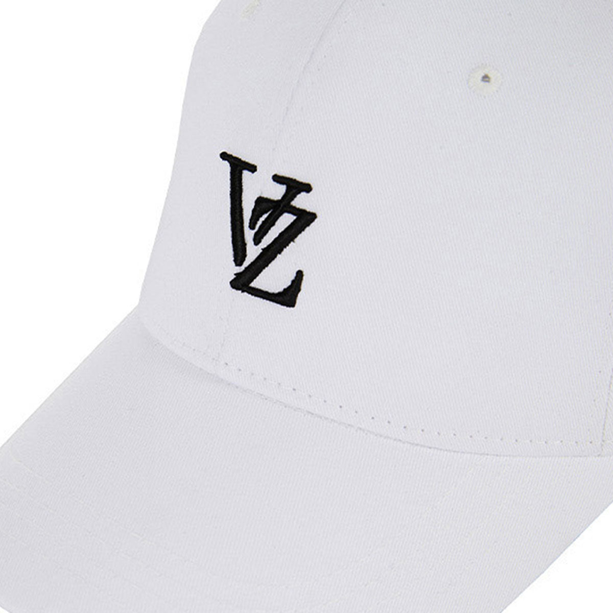 VARZAR - 3D MONOGRAM LOGO OVER FIT BALL CAP WHITE【VZR4-0002】
