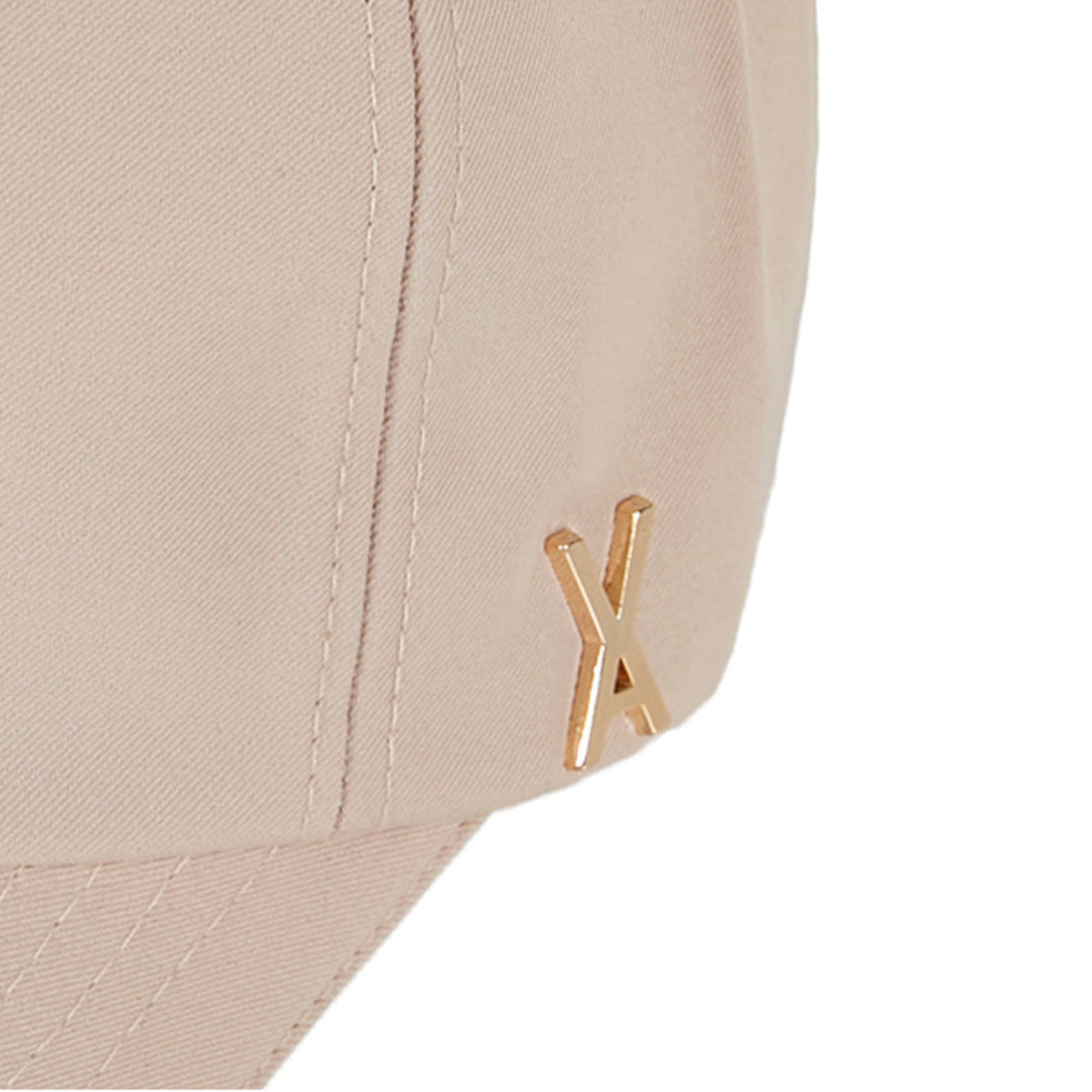 VARZAR - GOLD STUD OVER FIT BALL CAP BEIGE【VZR4-0005】