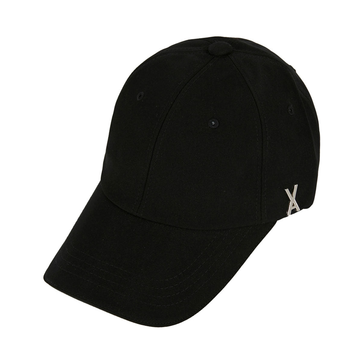 VARZAR - SILVER STUD OVER FIT BALL CAP BLACK【VZR4-0006】