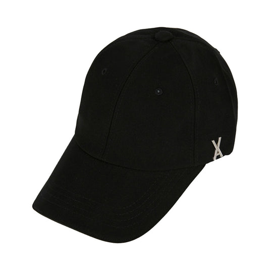 VARZAR - SILVER STUD OVER FIT BALL CAP BLACK【VZR4-0006】