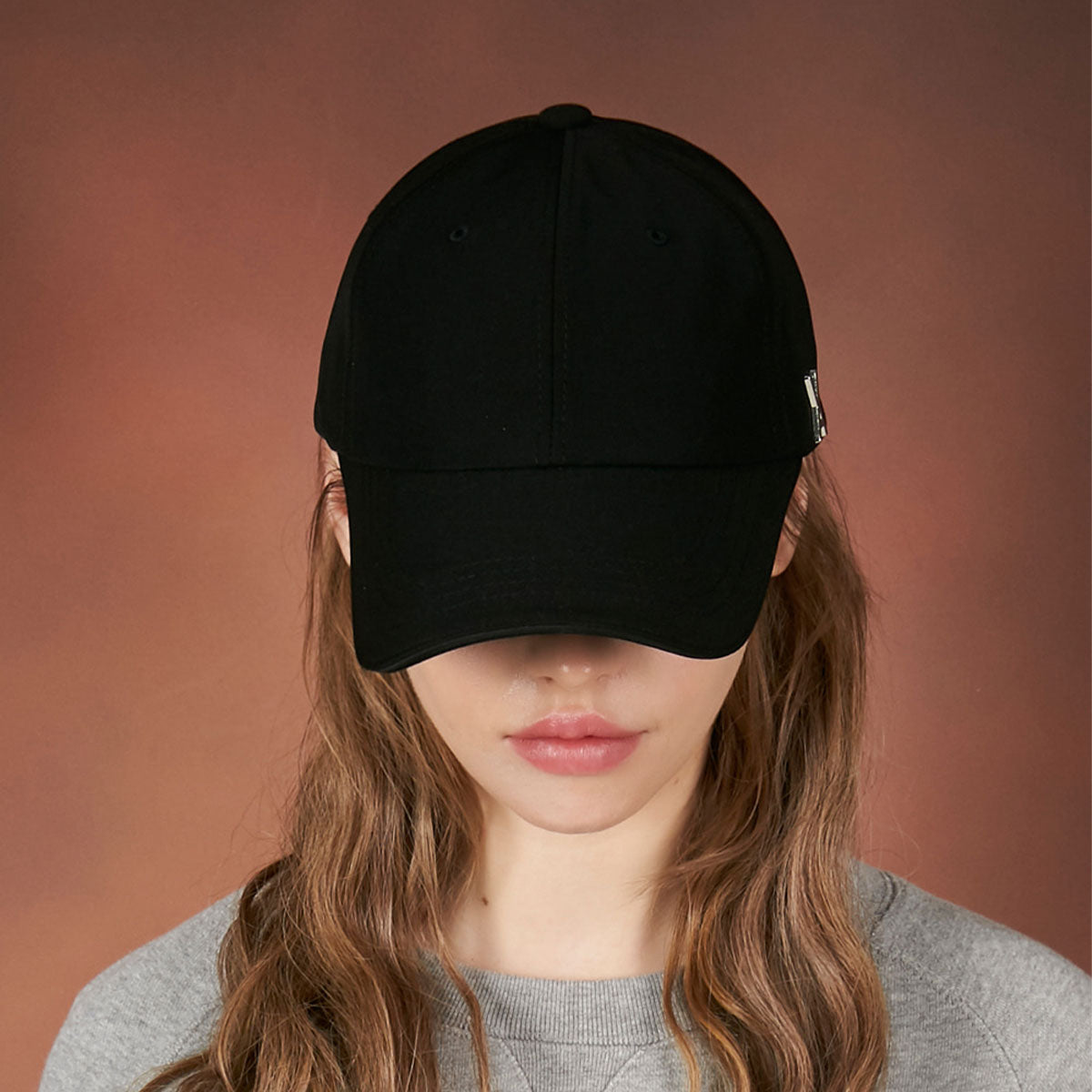 VARZAR - SILVER STUD OVER FIT BALL CAP BLACK【VZR4-0006】
