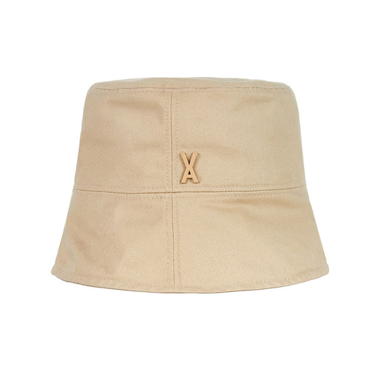 VARZAR - STUD DROP OVER FIT BUCKET HAT BEIGE【VZR4-0009】