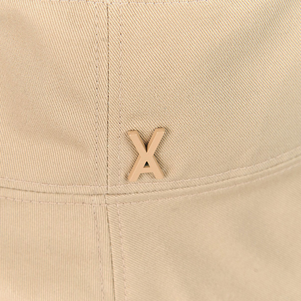 VARZAR - STUD DROP OVER FIT BUCKET HAT BEIGE【VZR4-0009】