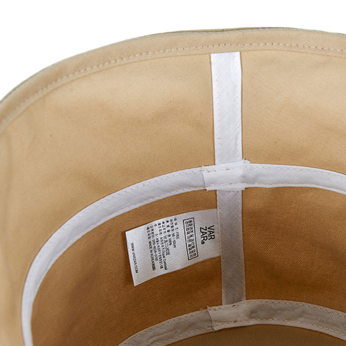 VARZAR - STUD DROP OVER FIT BUCKET HAT BEIGE【VZR4-0009】