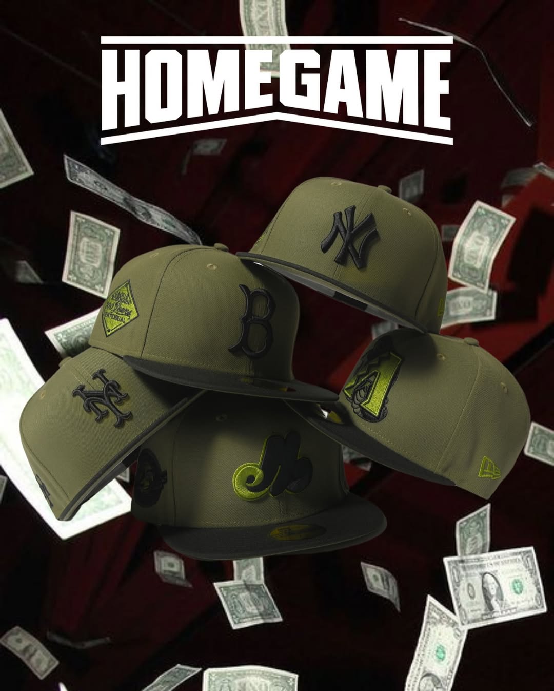 NEW ERA - Brooklyn Dodgers CO JR100TH 59FIFTY NE OLIVE/BLACK【70890654】