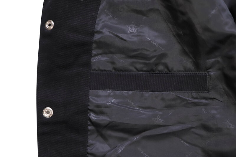 JH design - NBA ALLOVER EMBROIDERED VARSITY JACKET BLACK【NBA303CLG2】