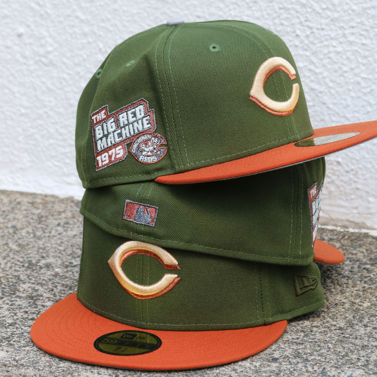 NEW ERA Cincinnati Reds - 59Fifty The Big Red Machine 1975 Olive/Orange