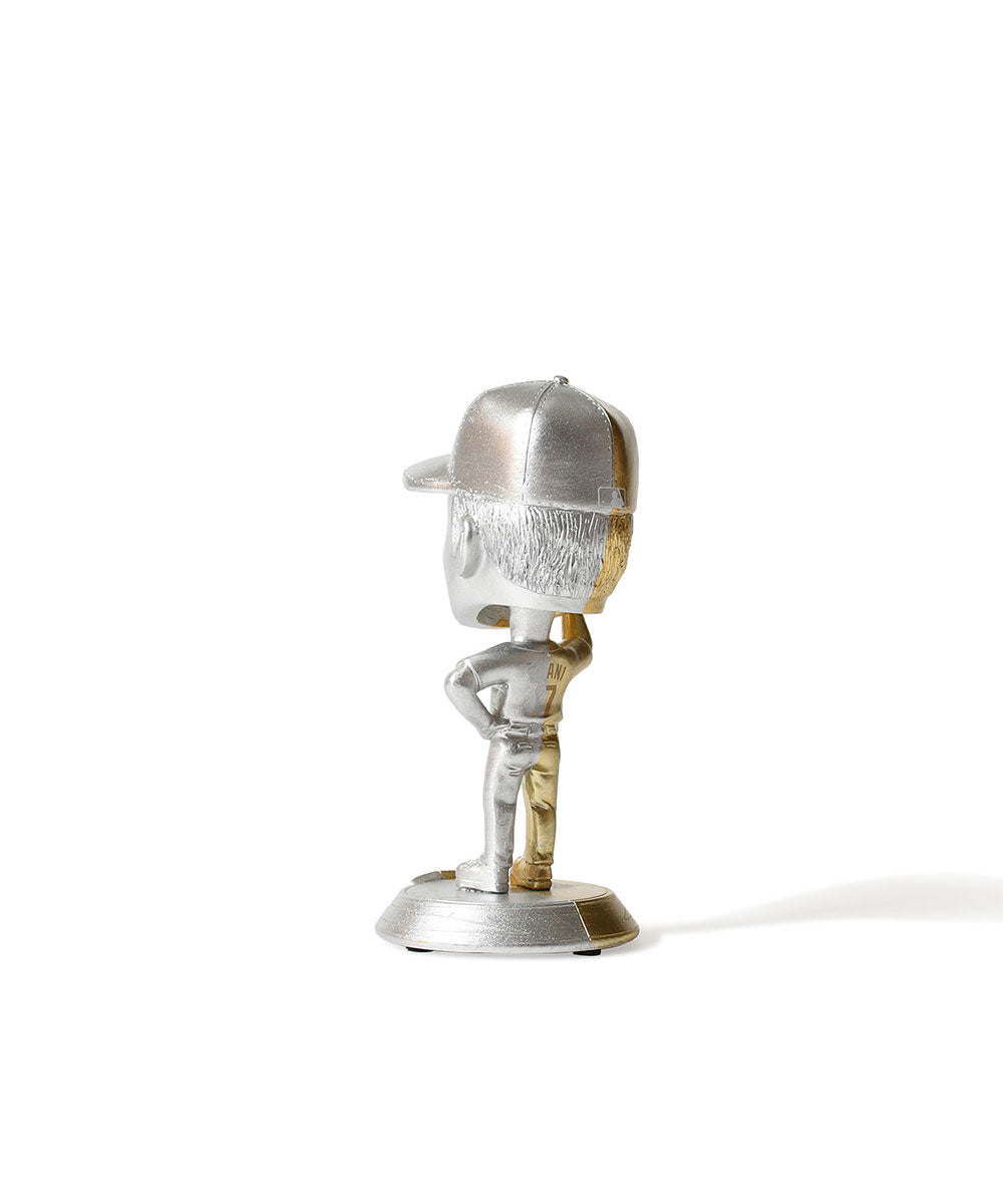 【HOMEGAME Exclusive】 FOCO - SHOHEI OHTANI LA DODGERS SMU 4.5 INCH GOLD AND SILVER MINI BIGHEAD 4.5 INCH