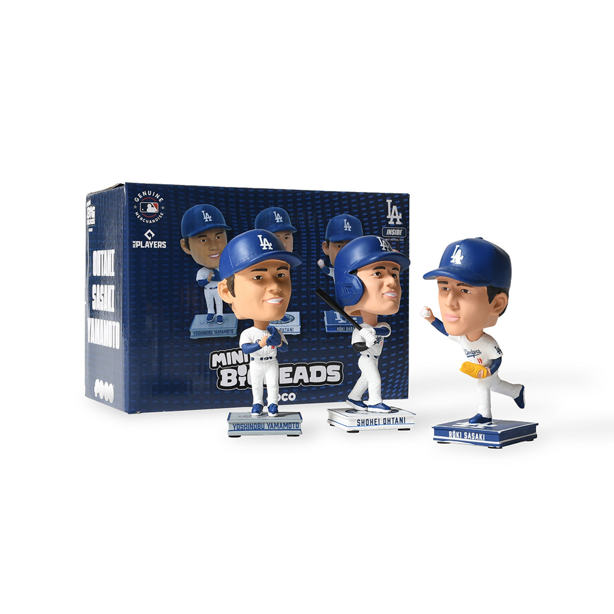 LA Dodgers PLAYER BOBBLE フィギュアセット FOCO - OHTANI/SASAKI/YAMAMOTO LA DODGERS SMU 3 PACK MINI BIGHEAD