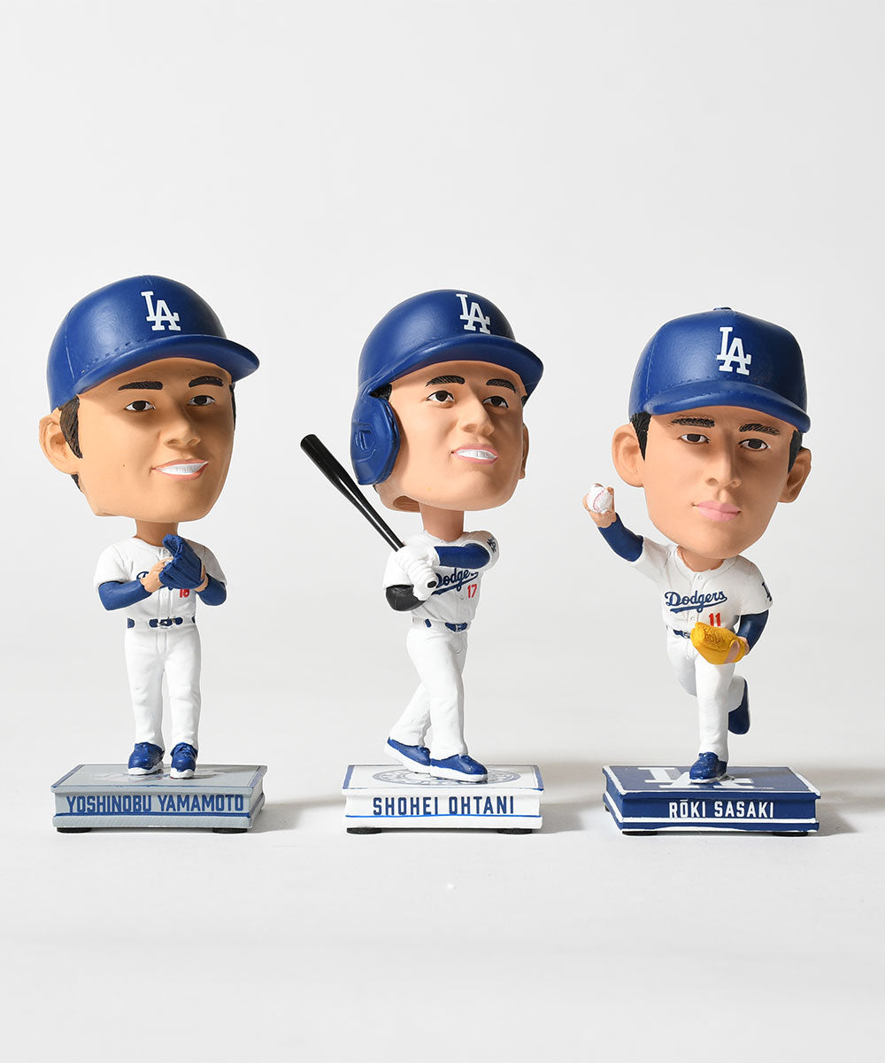 FOCO - OHTANI/SASAKI/YAMAMOTO LA DODGERS SMU 3 PACK MINI BIGHEAD BOBBLE SET【BHMBSMUBG3PKMNLDSORS】