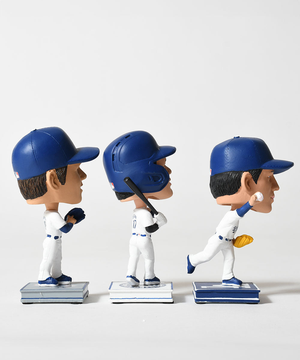 FOCO - OHTANI/SASAKI/YAMAMOTO LA DODGERS SMU 3 PACK MINI BIGHEAD BOBBLE SET【BHMBSMUBG3PKMNLDSORS】