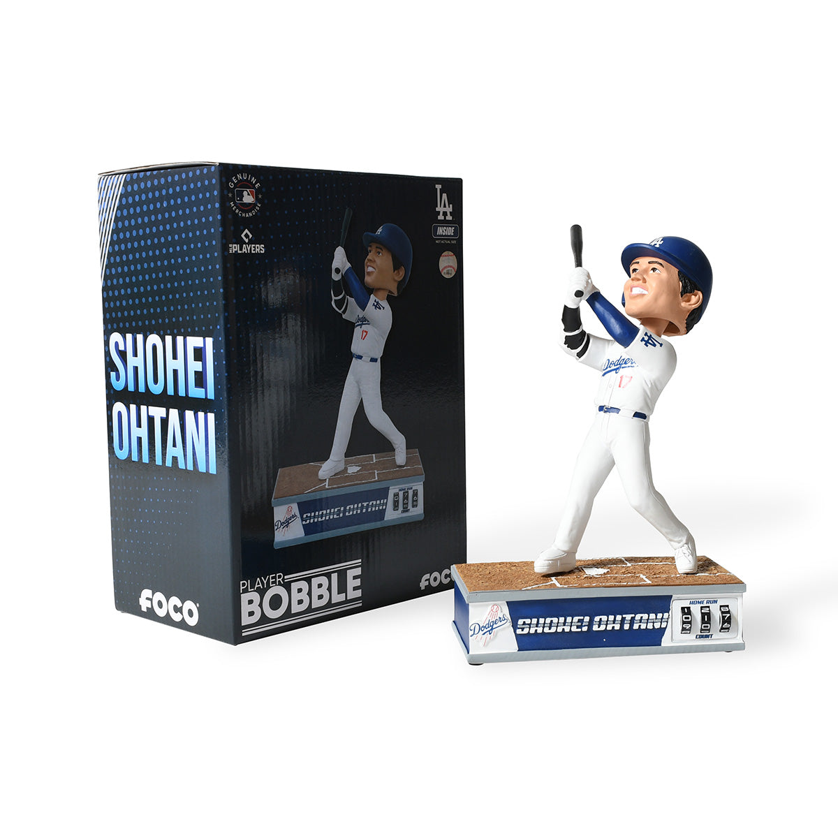 FOCO - SHOHEI OHTANI LA DODGERS SMU HOME RUN COUNTER 8 INCH BOBBLE