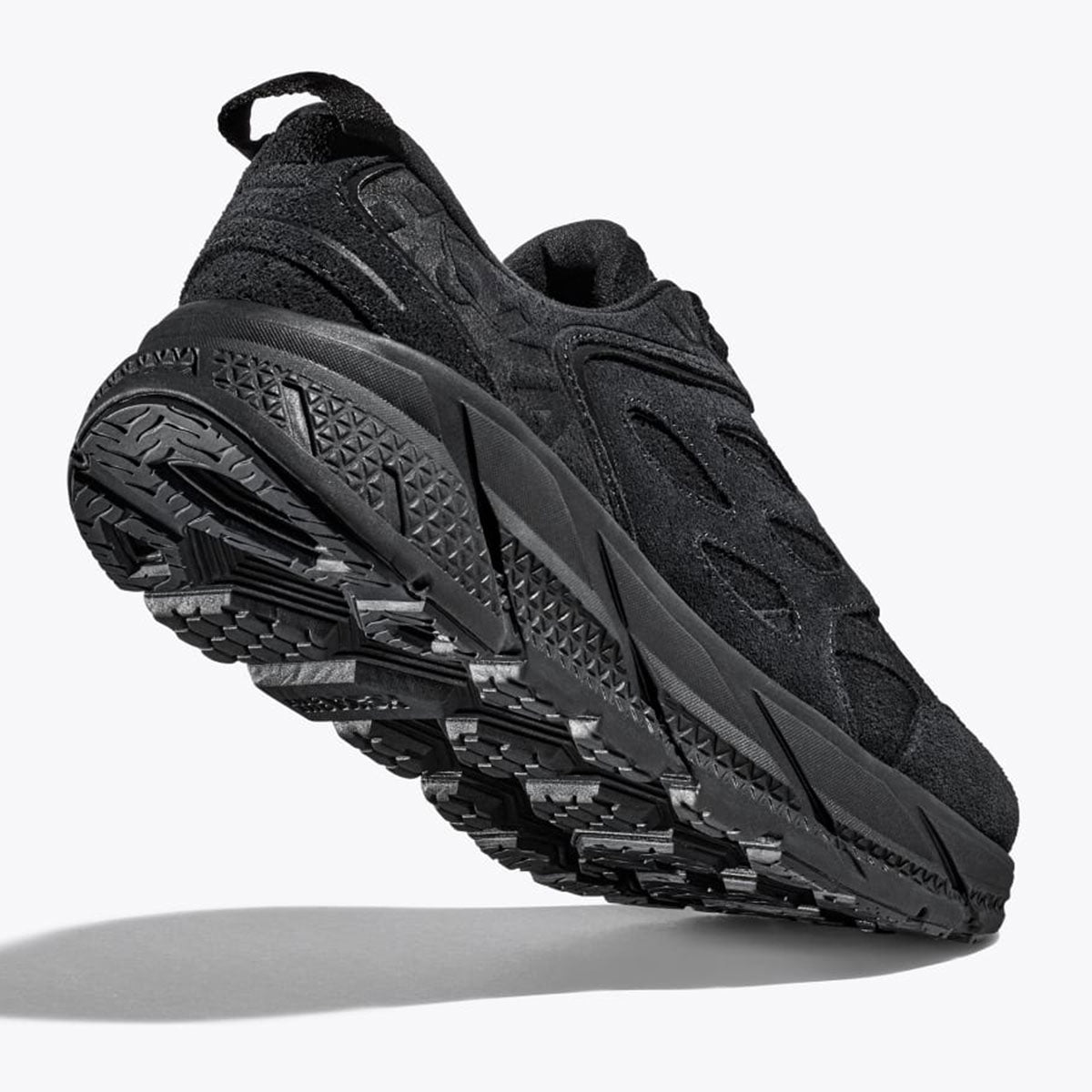 HOKA - UNISEX CLIFTON L SUEDE  BLACK×BLACK  【1122571-BBLC】