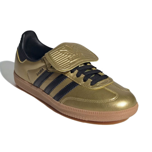 adidas - SAMBA LT WMNS Gold Metallic/Core Black/Gum 【JH5708】