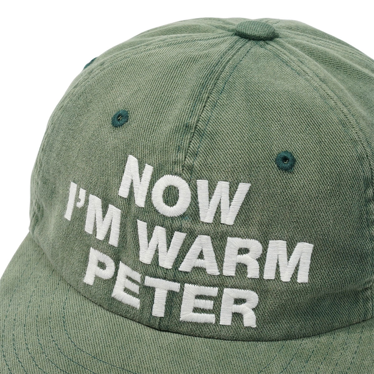 MY NAME IS PETER - 6 PANEL NOW I'M WARM PETER CAP GREEN