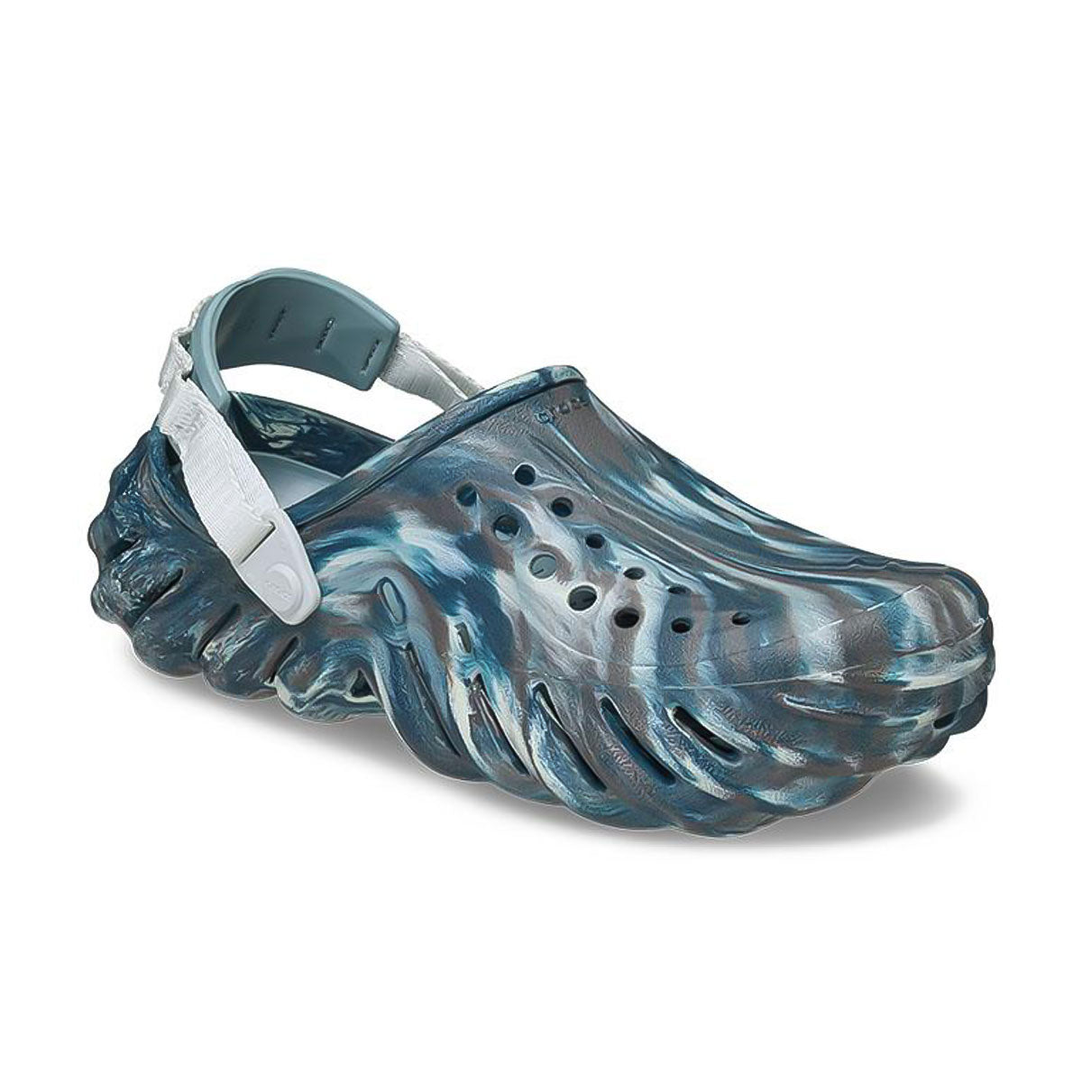 CROCS - MENS WMNS Echo Marbled Clog OLE BLACK SAND 【208454-OLE】