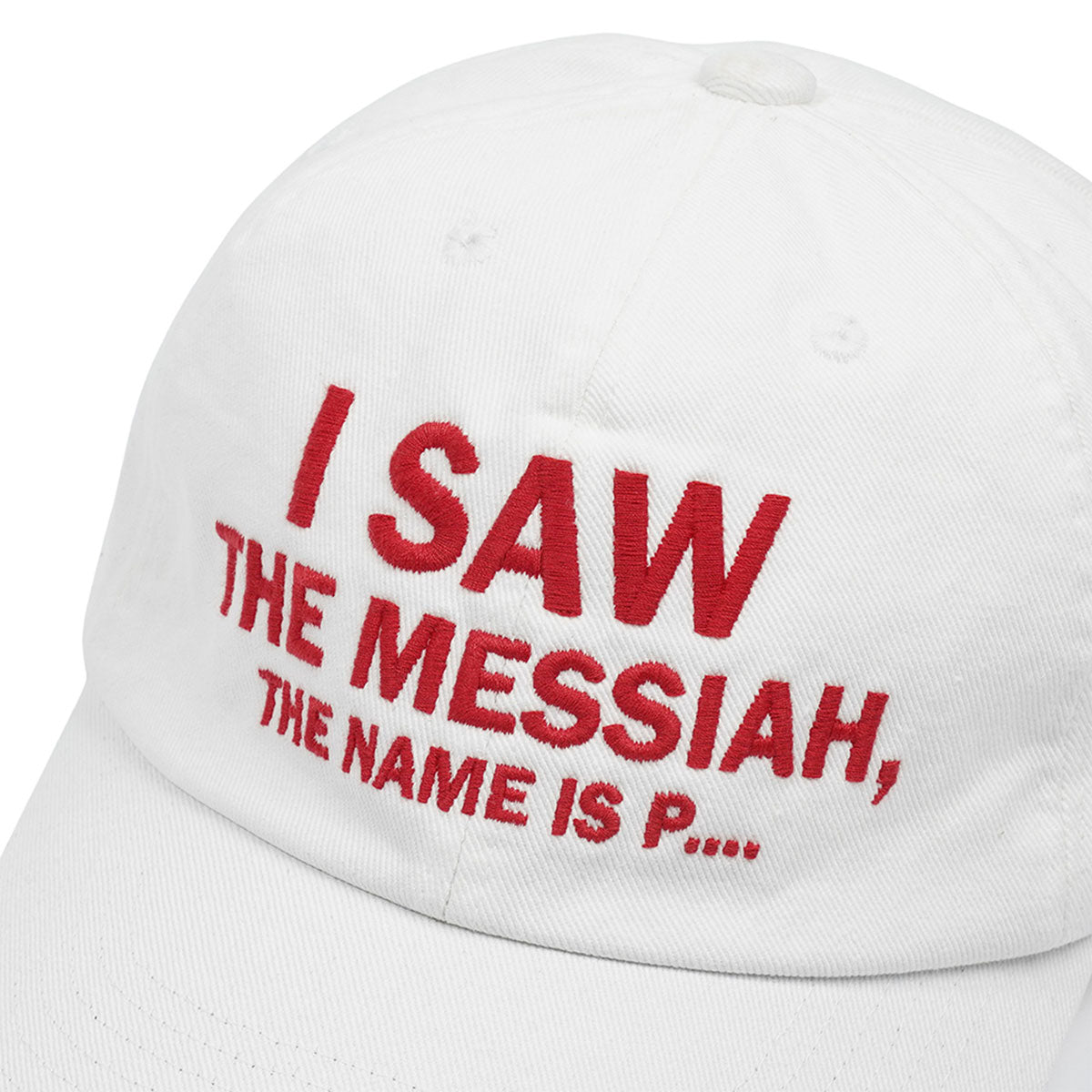 MY NAME IS PETER - 6 PANEL MESSIAH CAP WHITE
