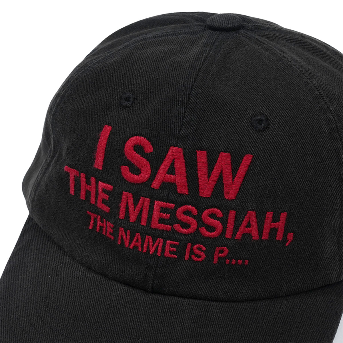MY NAME IS PETER - 6 PANEL MESSIAH CAP BLACK
