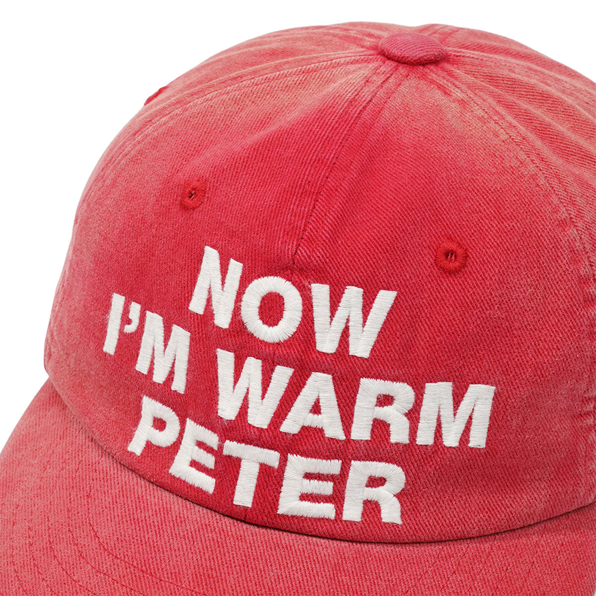 MY NAME IS PETER - 6 PANEL NOW I'M WARM PETER CAP RED