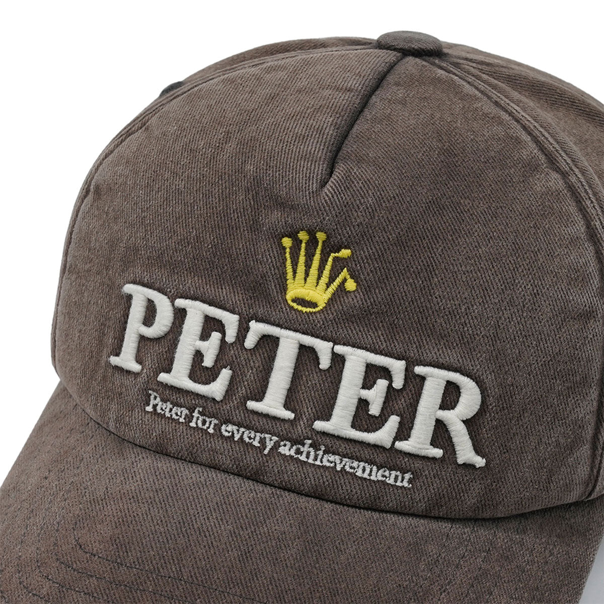 MY NAME IS PETER - 5 PANEL PREX CAP CHARCOAL