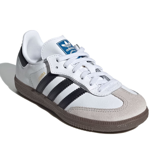 adidas - SAMBA OG Comfort Closure Elastic Lace Kids Cloud White/Core Black/Gum【JQ6391】