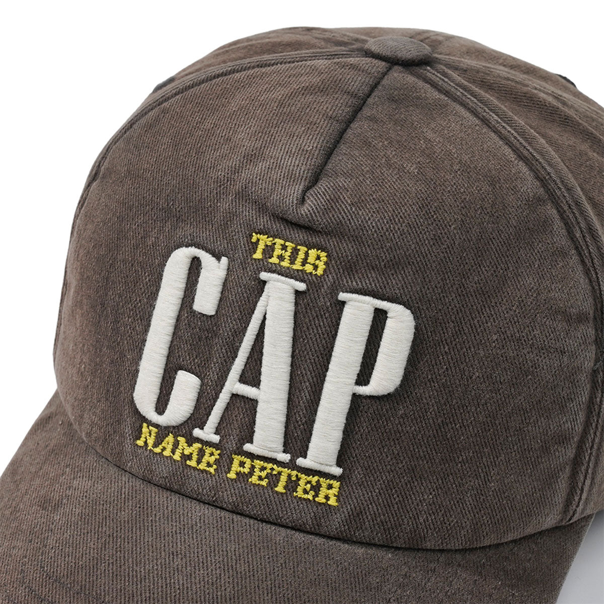 MY NAME IS PETER - 5 PANEL THIS 'CAP' CHARCOAL