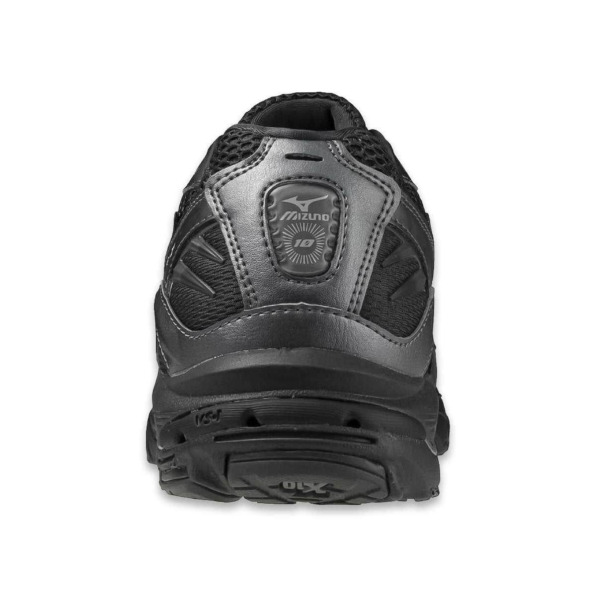 MIZUNO - MENS WAVE RIDER 10 BLACK/BLACK/METALLIC GRAY 【D1GA243108】