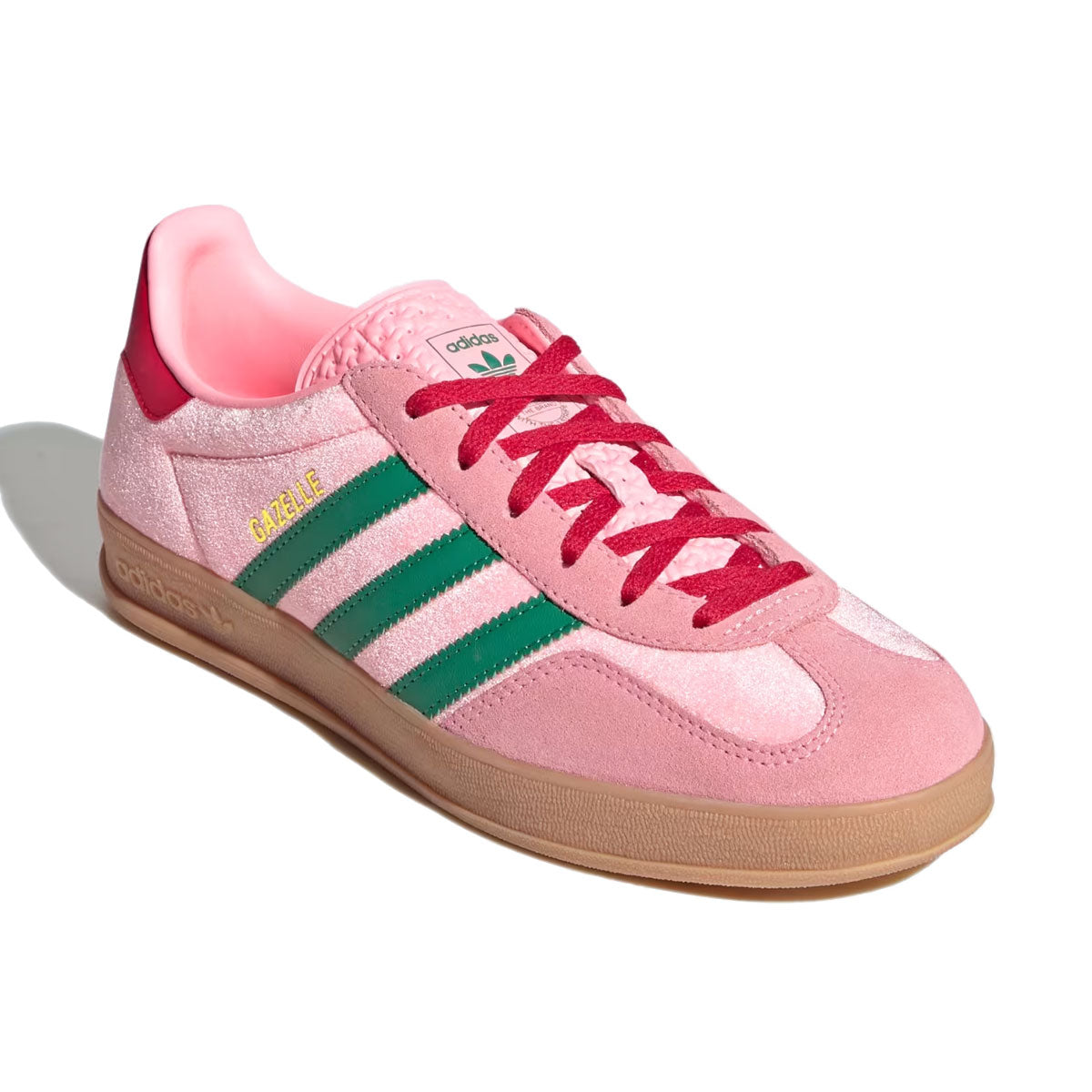 adidas - GAZELLE INDOOR WMNS Court Green/Glow Pink/Gum【JI2713】
