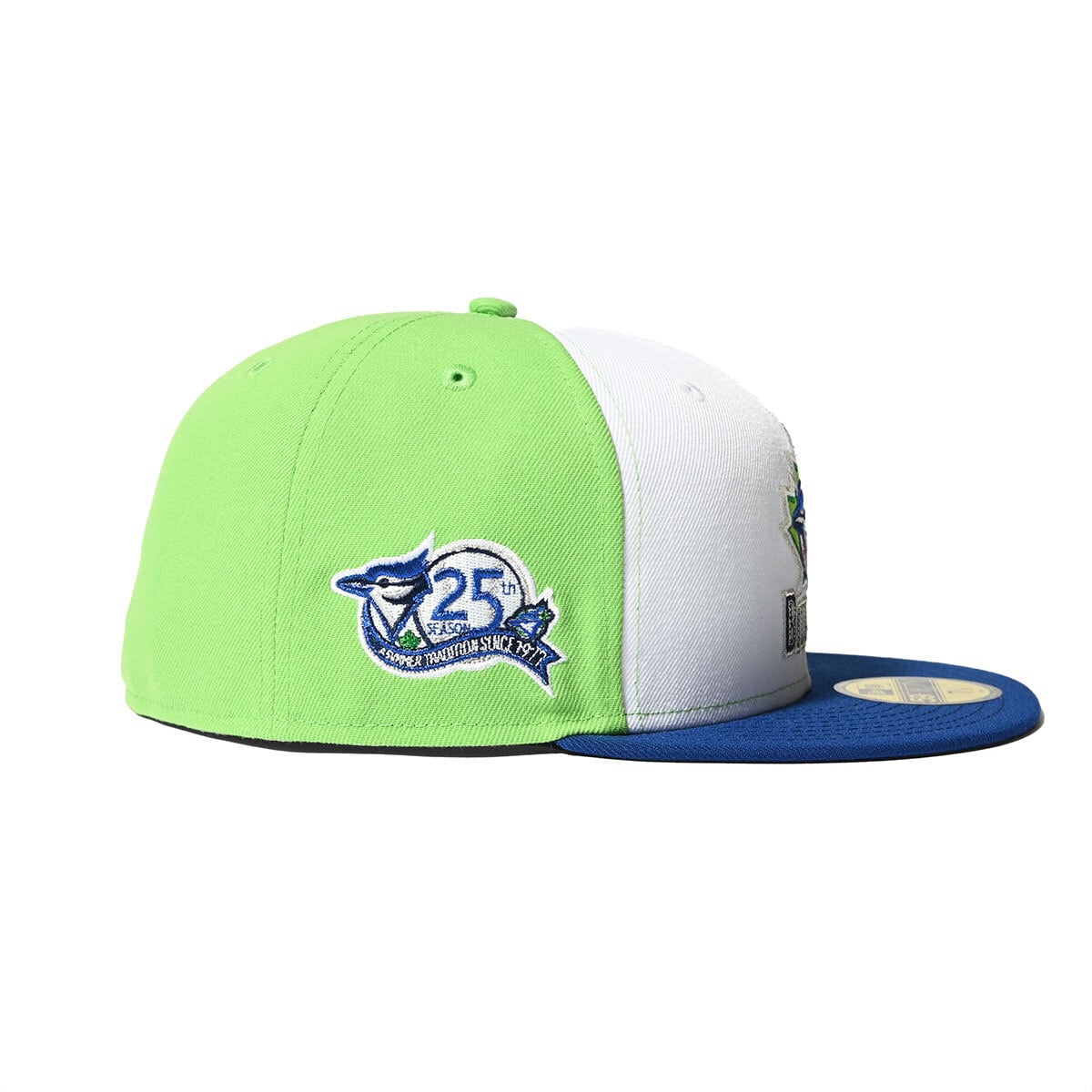 NEW ERA TRONTO BLUE JAYS - 59FIFTY 25TH SEASON WHITE/LGRN/LROYAL 【70928708】