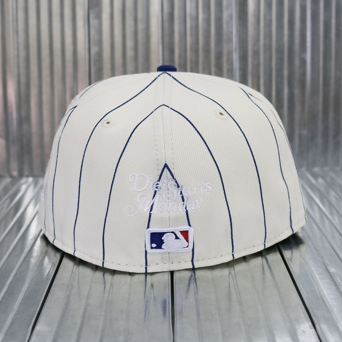 New Era × Diet Starts Monday - 59FIFTY Los Angeles Dodgers 1980 All Star Game Pinstripe 29349 Chrome White/Blue【60770373】