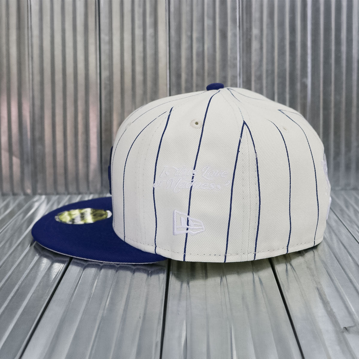 New Era × Diet Starts Monday - 59FIFTY Los Angeles Dodgers 1980 All Star Game Pinstripe 29349 Chrome White/Blue【60770373】