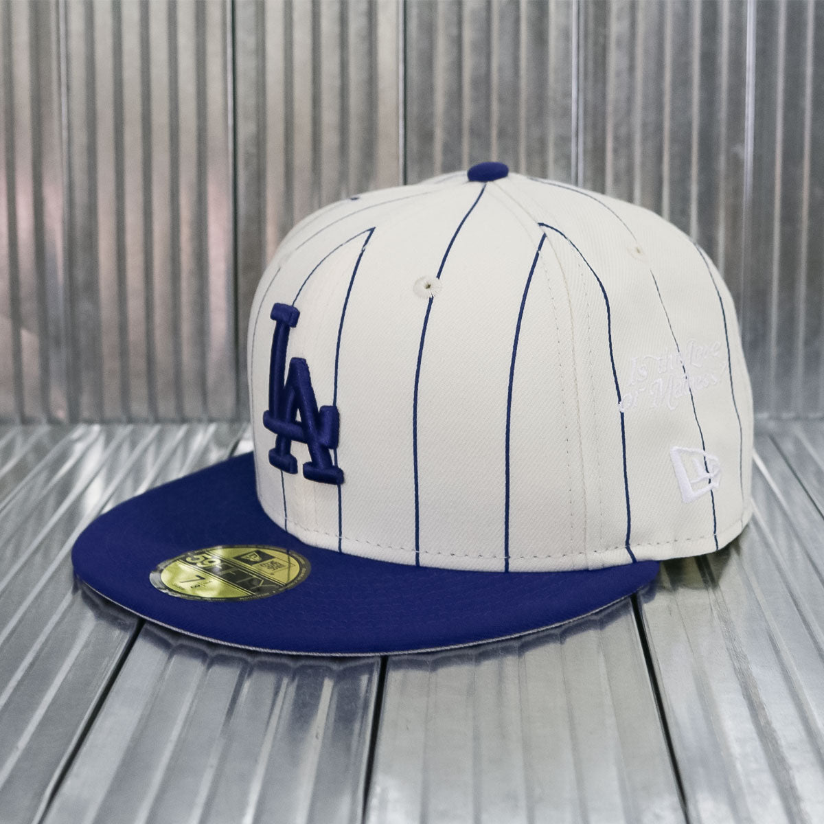 New Era × Diet Starts Monday - 59FIFTY Los Angeles Dodgers 1980 All Star Game Pinstripe 29349 Chrome White/Blue【60770373】