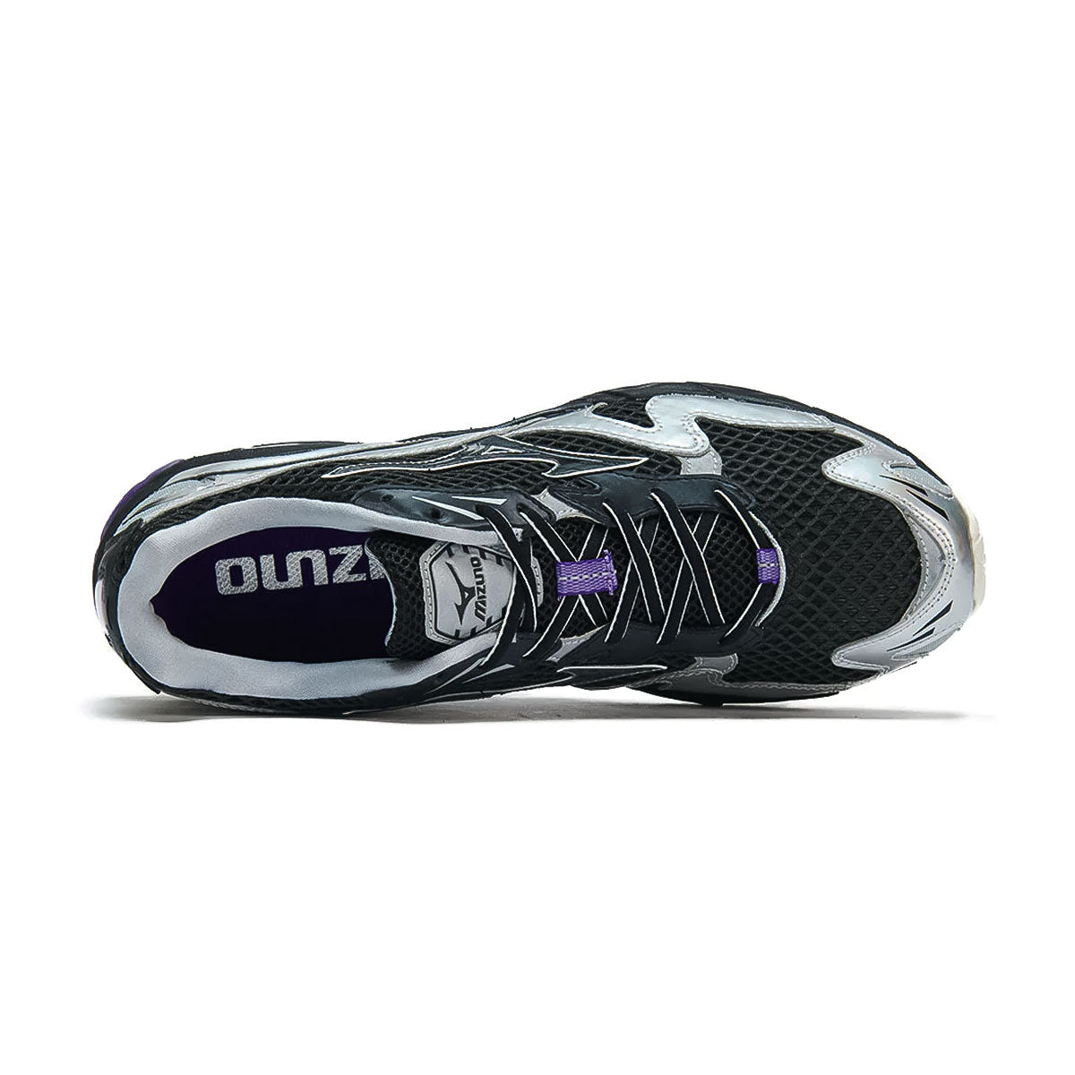 MIZUNO - UNISEX WAVE RIDER 10 BLACK/BLACK/SILVER【D1GA250601】