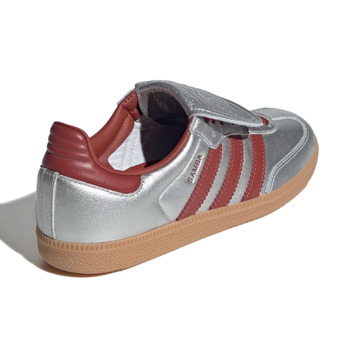 adidas - SAMBA LT WMNS Silver Metallic/Preloved Ruby/Gum 【JH5707】
