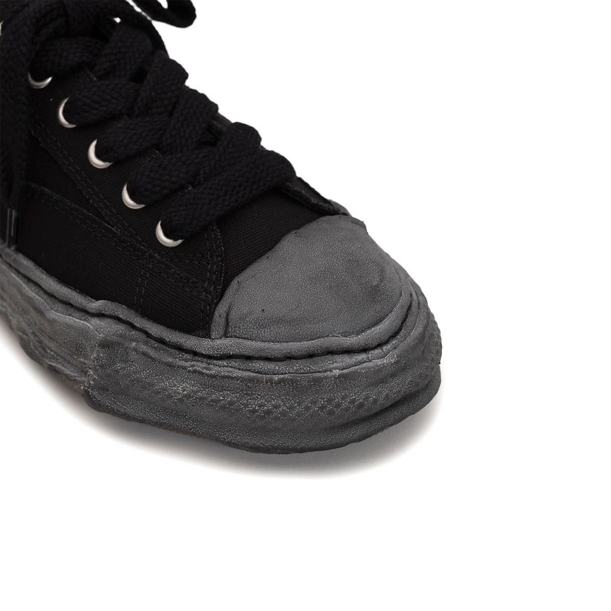 Maison MIHARA YASUHIRO ミハラヤスヒロ PETERSON 23 ピーターソン23 CANVAS LOW-TOP BLACK/BLACK ブラック/ブラック 【A13FW713】
