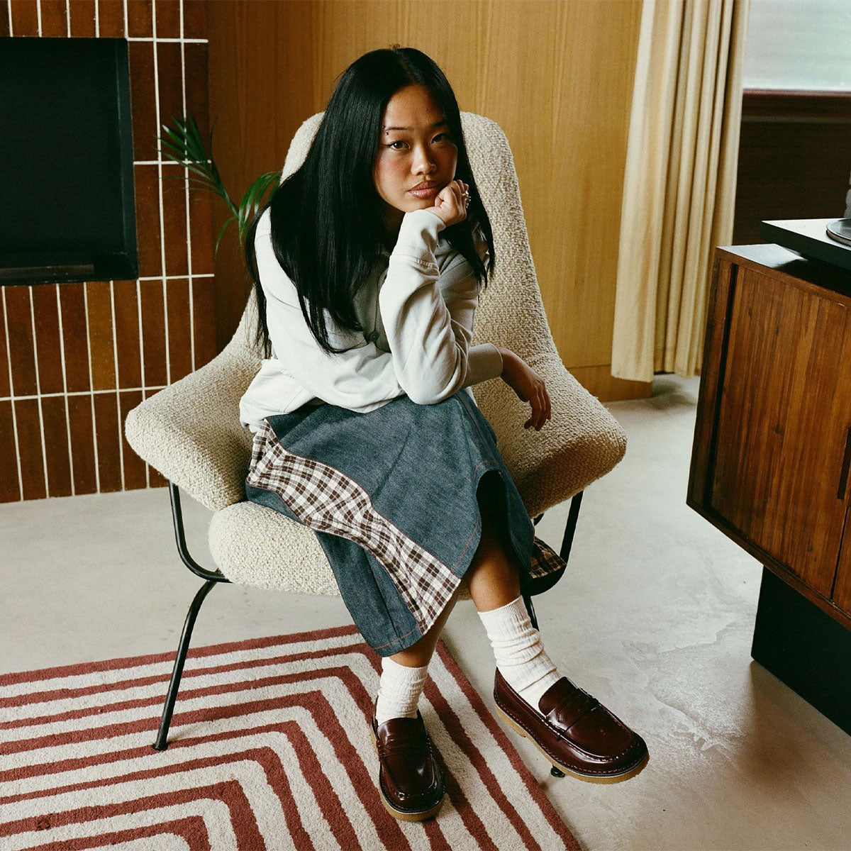 Clarks - Nomad Loafer. Wine Patent 【26182847】