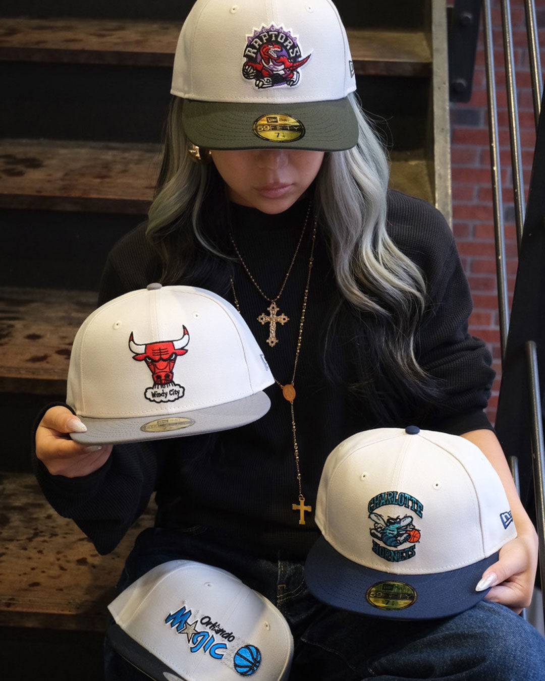 NEW ERA - Toronto Raptors 59FIFTY NBA Hardwood Classics Sandy Linen/Dark Seaweed【15137336】