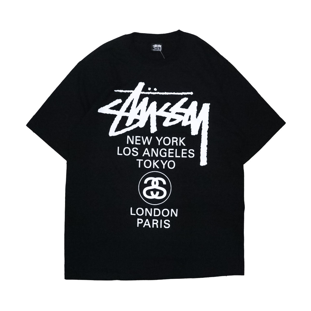Stussy - WORLD TOUR TEE BLACK 【3903962】
