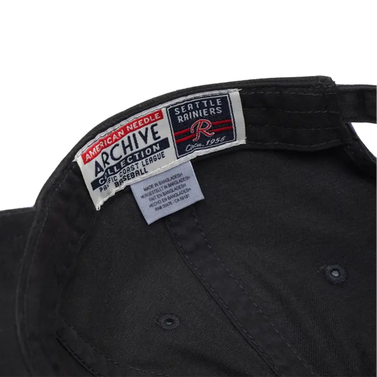 American Needle - ARCHIVE SEATTLE RAINIERS MILB BLACK 【SMU694ASER-BLK】