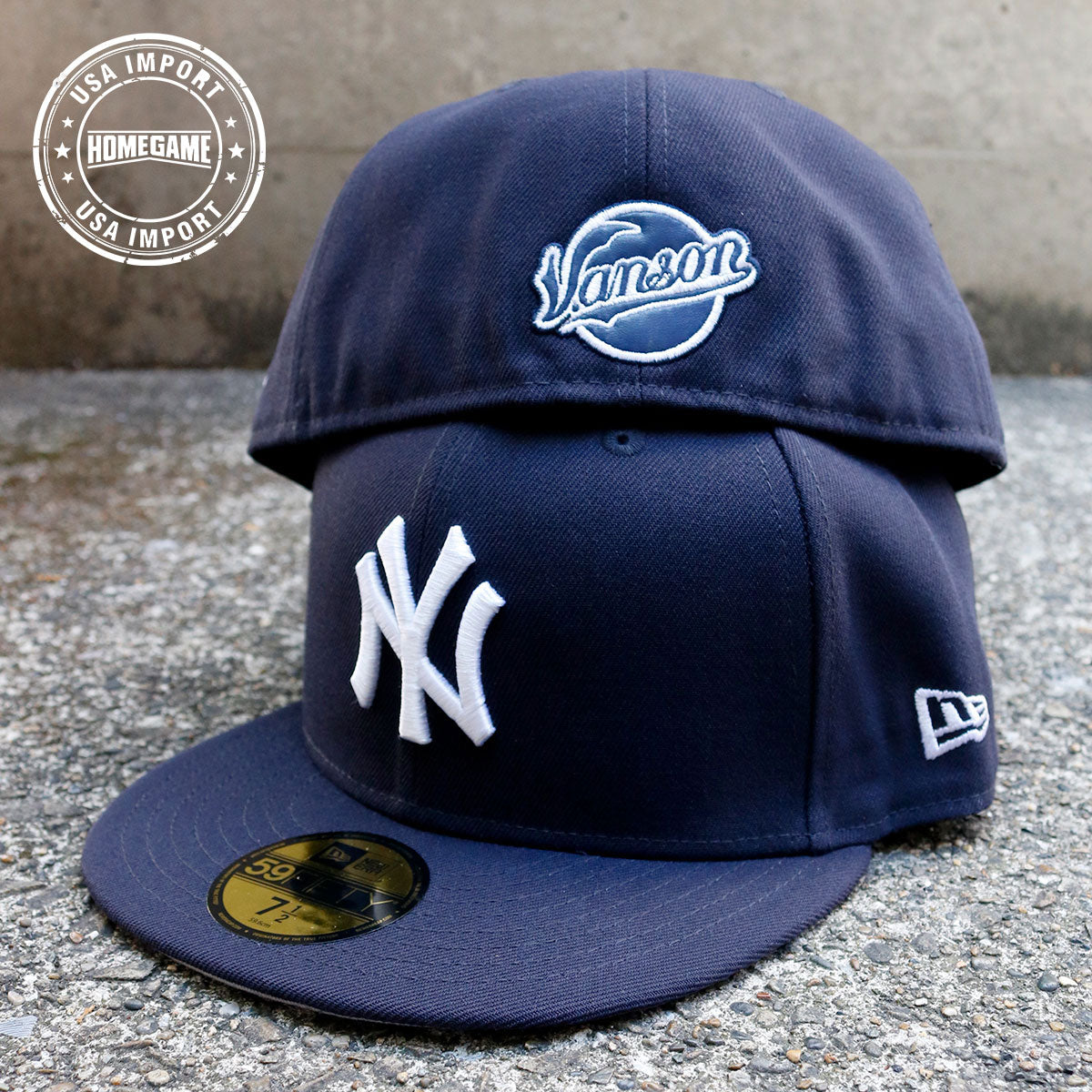 NEW ERA - Vanson Leathers New York Yankees USAT 59FIFTY NAVY