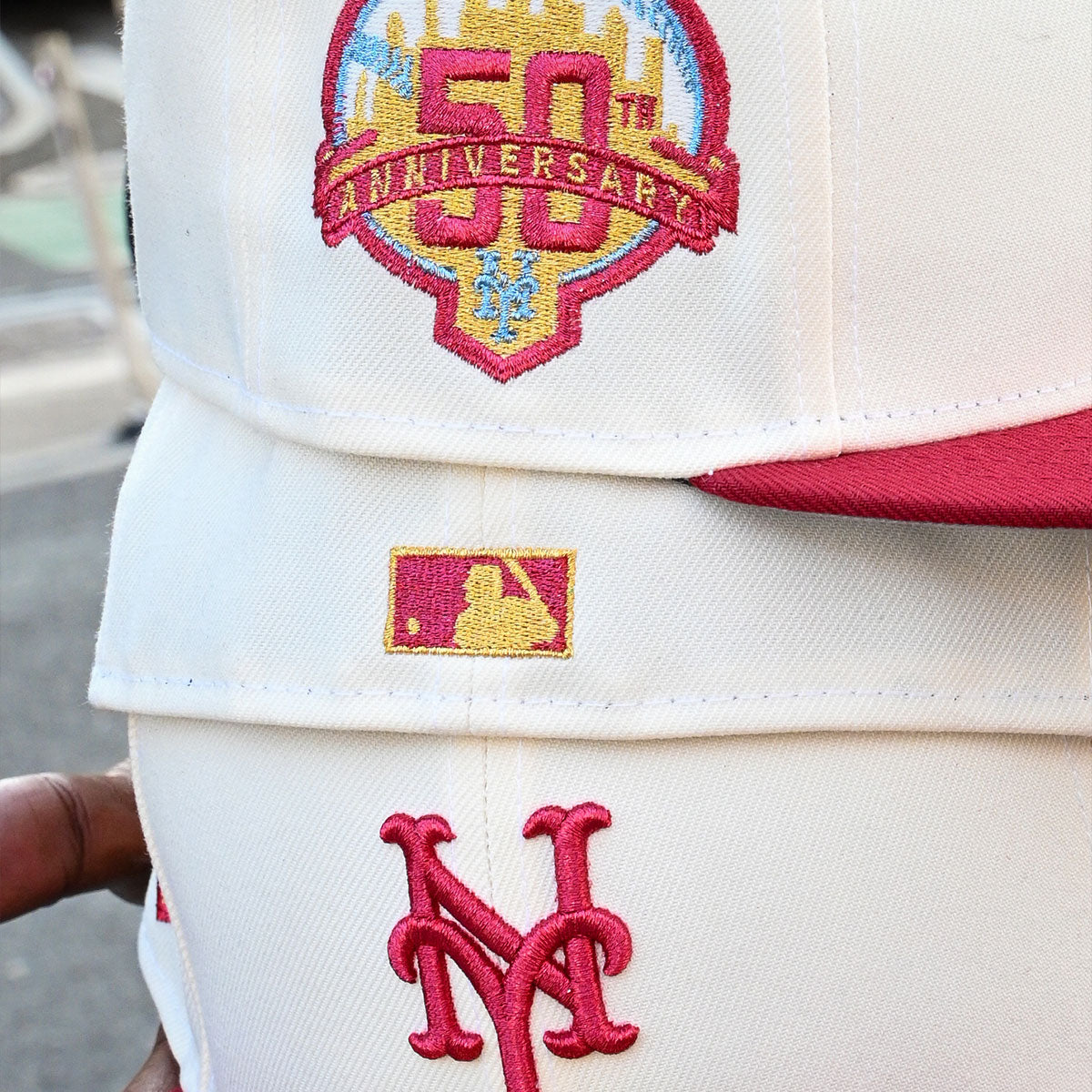 NEW ERA New York Mets - 59Fifty 50th Anniversary Chrome White/Brick Red