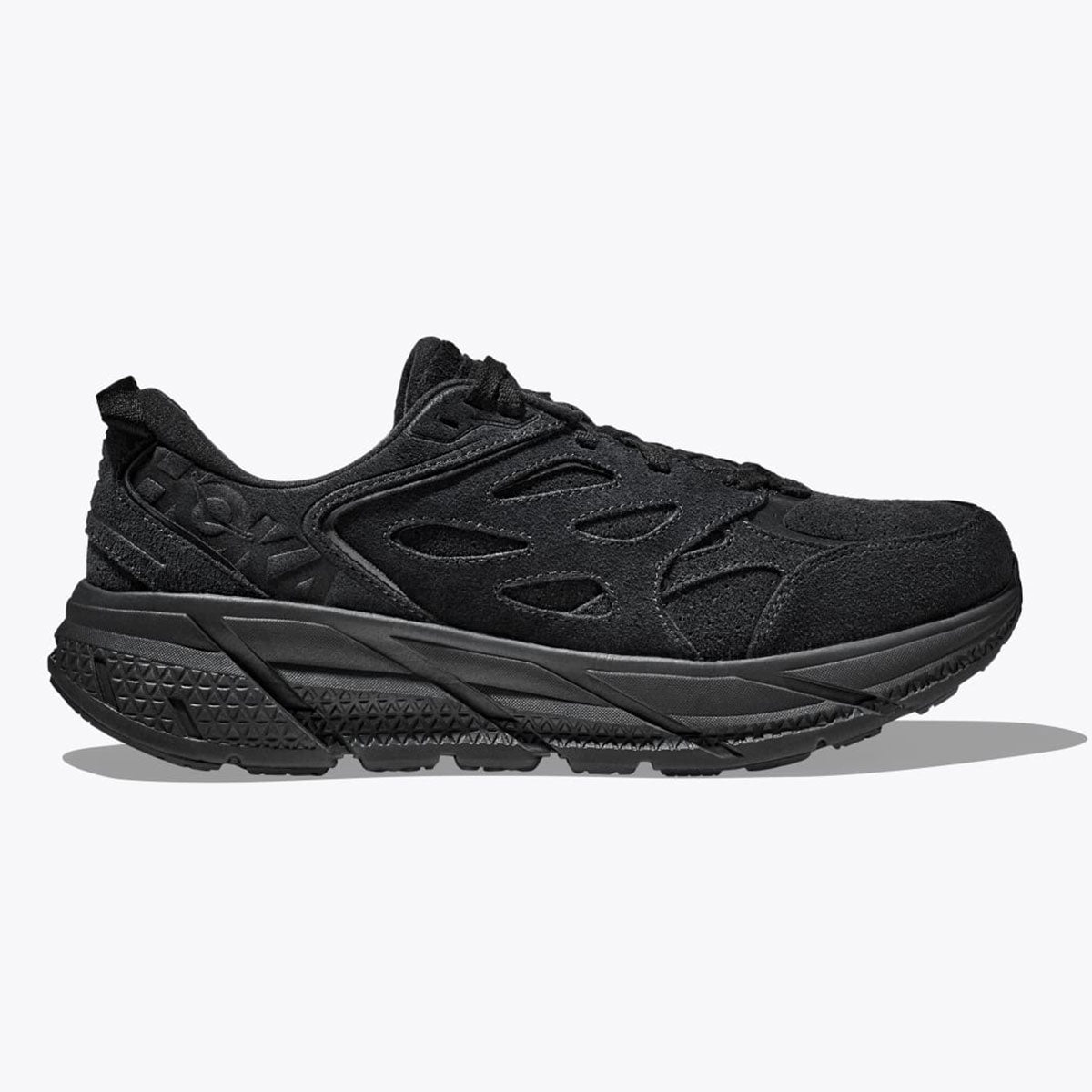 HOKA - UNISEX CLIFTON L SUEDE  BLACK×BLACK  【1122571-BBLC】