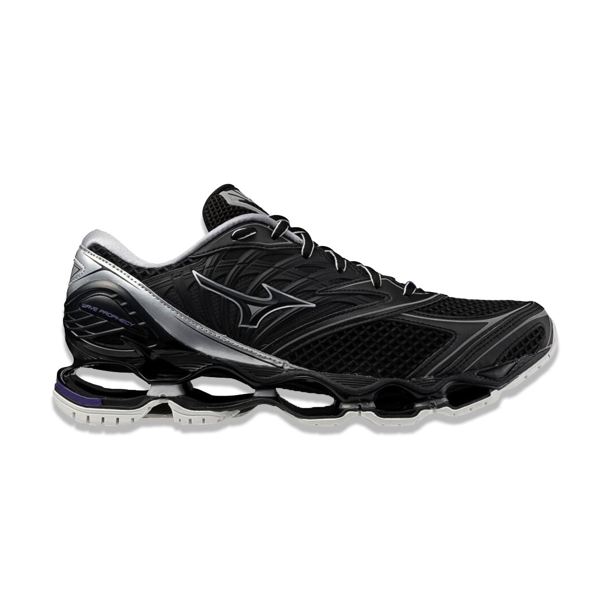 MIZUNO - MENS WAVE PROPHECY LS BLACK/BLACK/SILVER 【D1GA250701】
