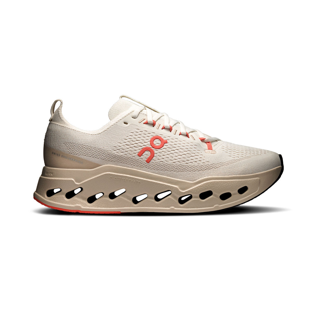 On - Cloudsurfer Max Ivory/Salmon【3WF30223297-MH】