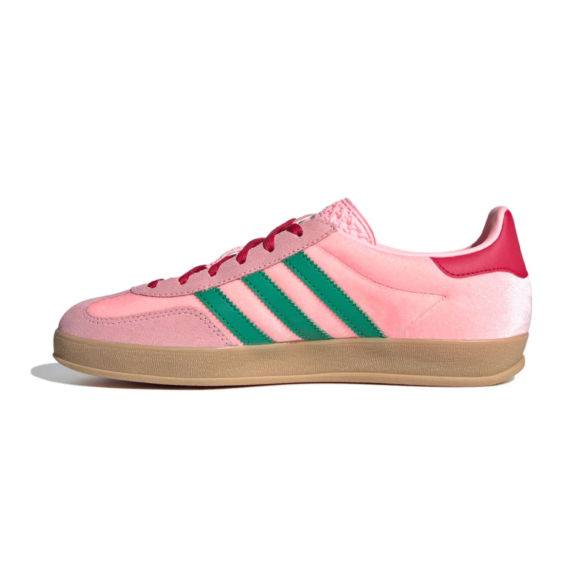 adidas - GAZELLE INDOOR WMNS Court Green/Glow Pink/Gum【JI2713】
