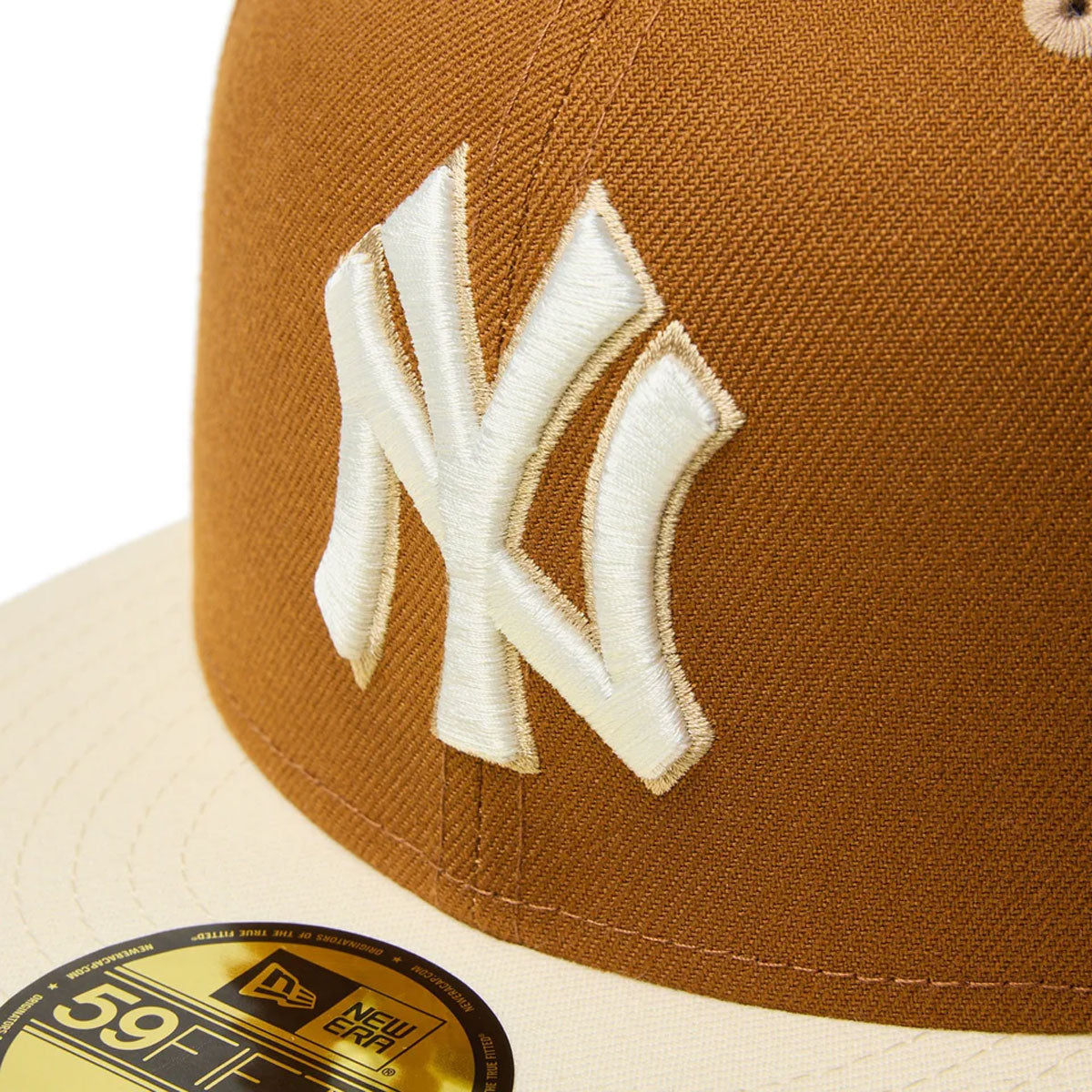 NEW ERA New York Yankees - 59FIFTY PANCAKES WPIN Toasted Peanuts/Wine Cork 【14388834】