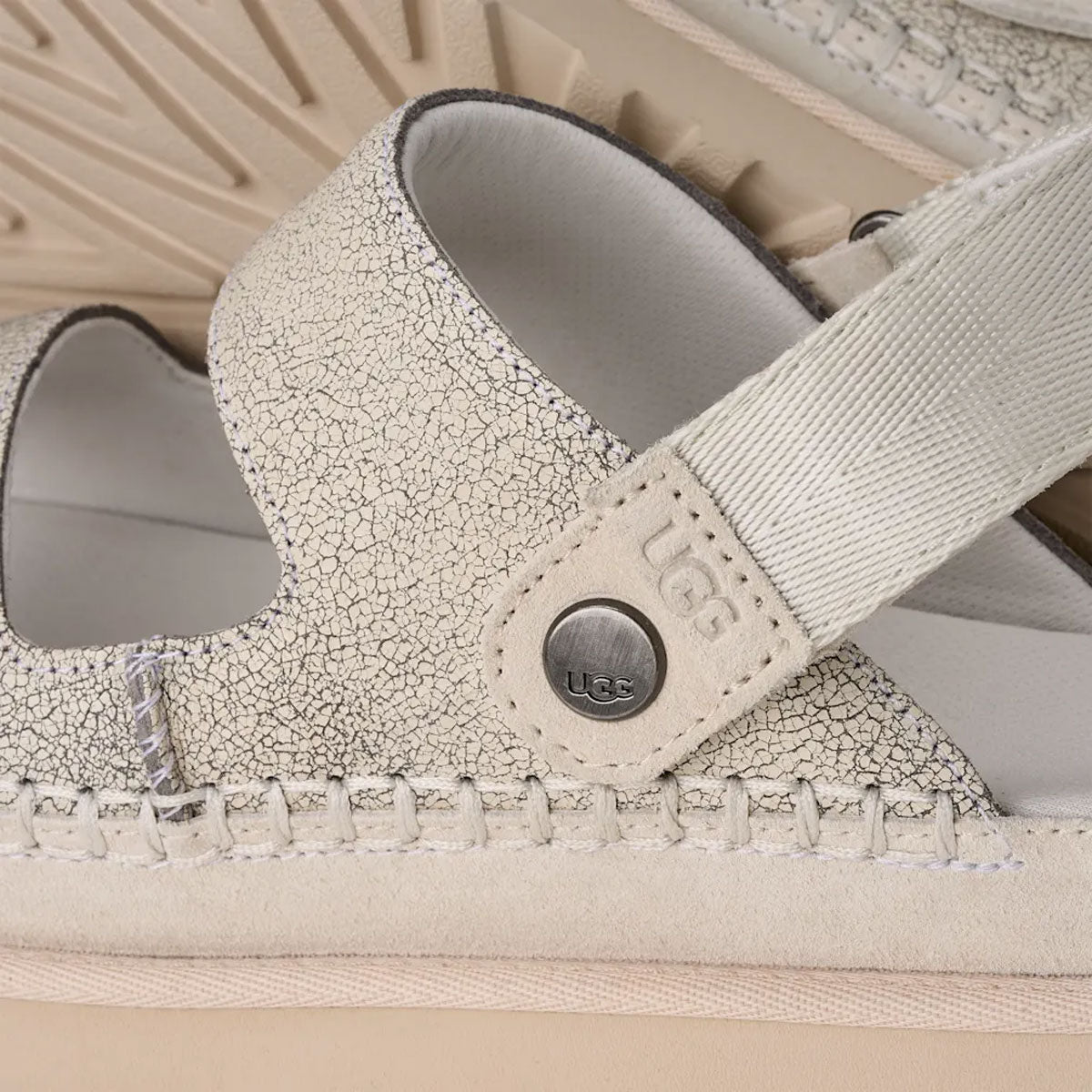 UGG - W GOLDENSTAR CRACKLE GLIDE CRACKLE WHITE 【1177852-CRCK】