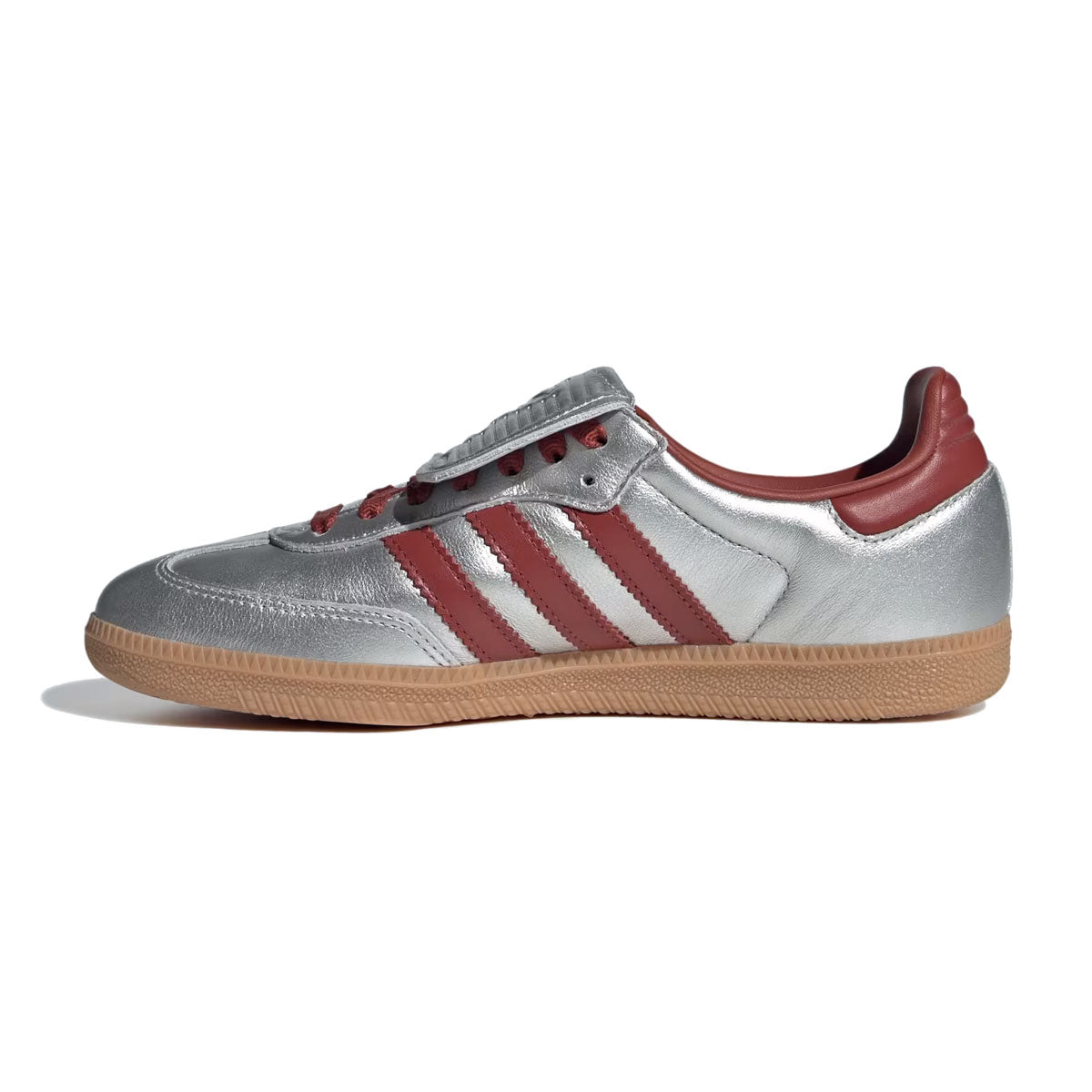 adidas - SAMBA LT WMNS Silver Metallic/Preloved Ruby/Gum 【JH5707】